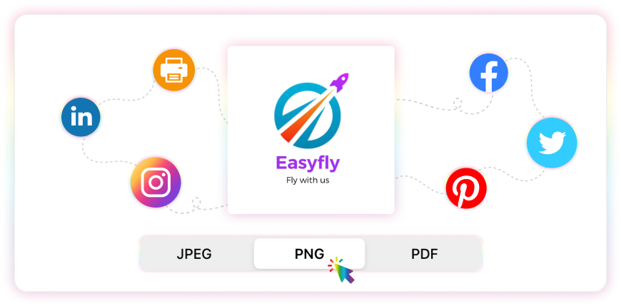 Easily download & share logo